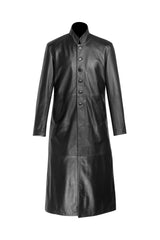 Gilbert black Round collar Black Long coat