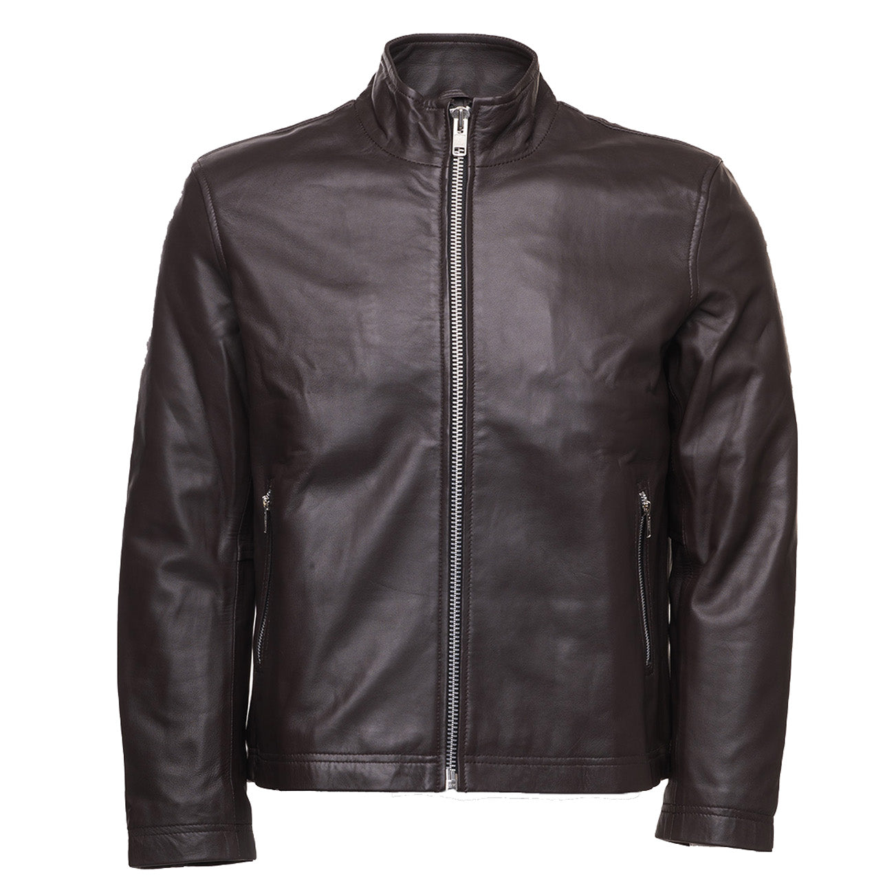 Henry Mateo Dark Brown leather jacket