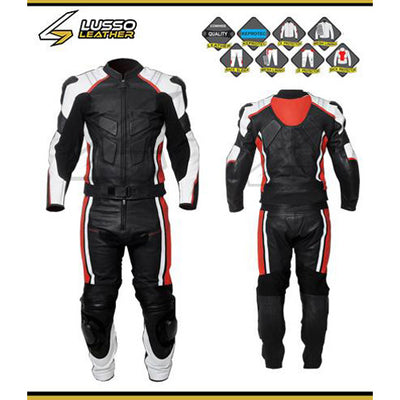 Stylish lightweight Sawyer's motorcycle leather suit