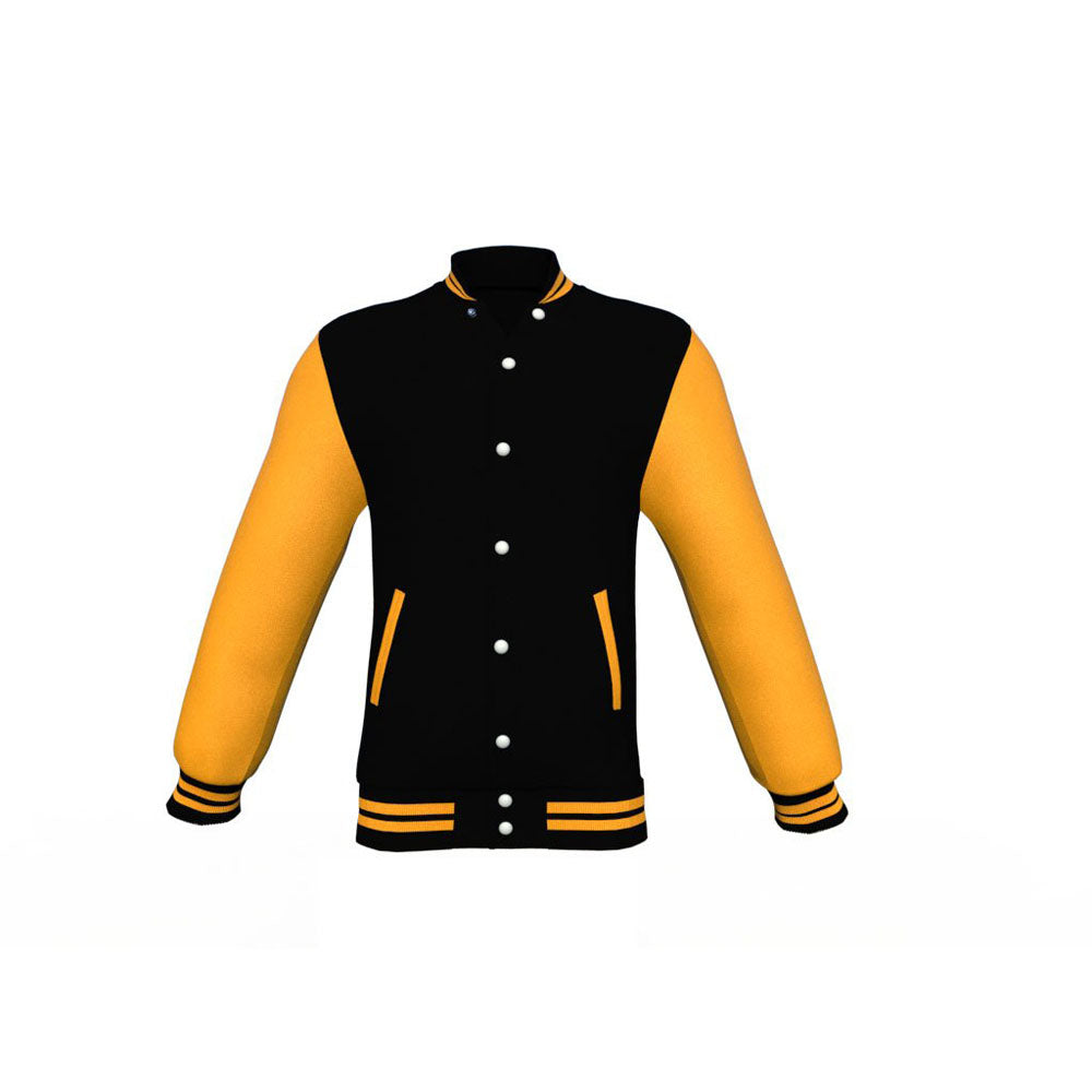 Black and Yellow Varsity Jacket