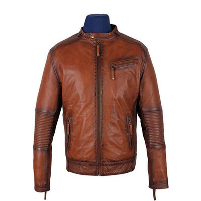 Stylish Jacket Ruda Burnished Leather
