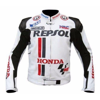 Armor Protection White Honda Repsol motorcycle jacket