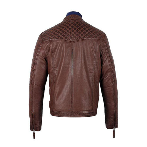 Comfortable Tawton Brown Leather Jacket