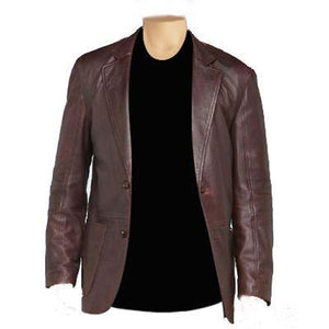 Men's Brown Leather Blazers