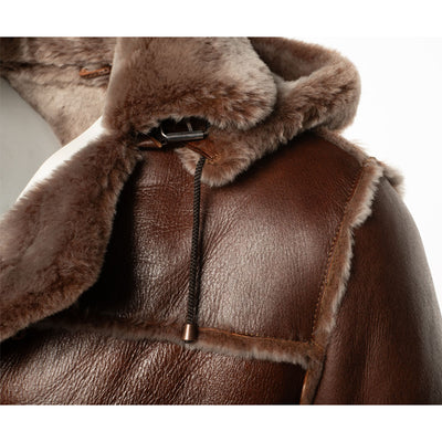 Eamon Brown duffle shearling jacket