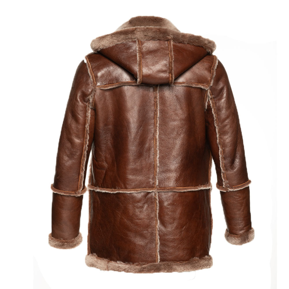 Eamon Brown duffle shearling jacket – Lusso Leather
