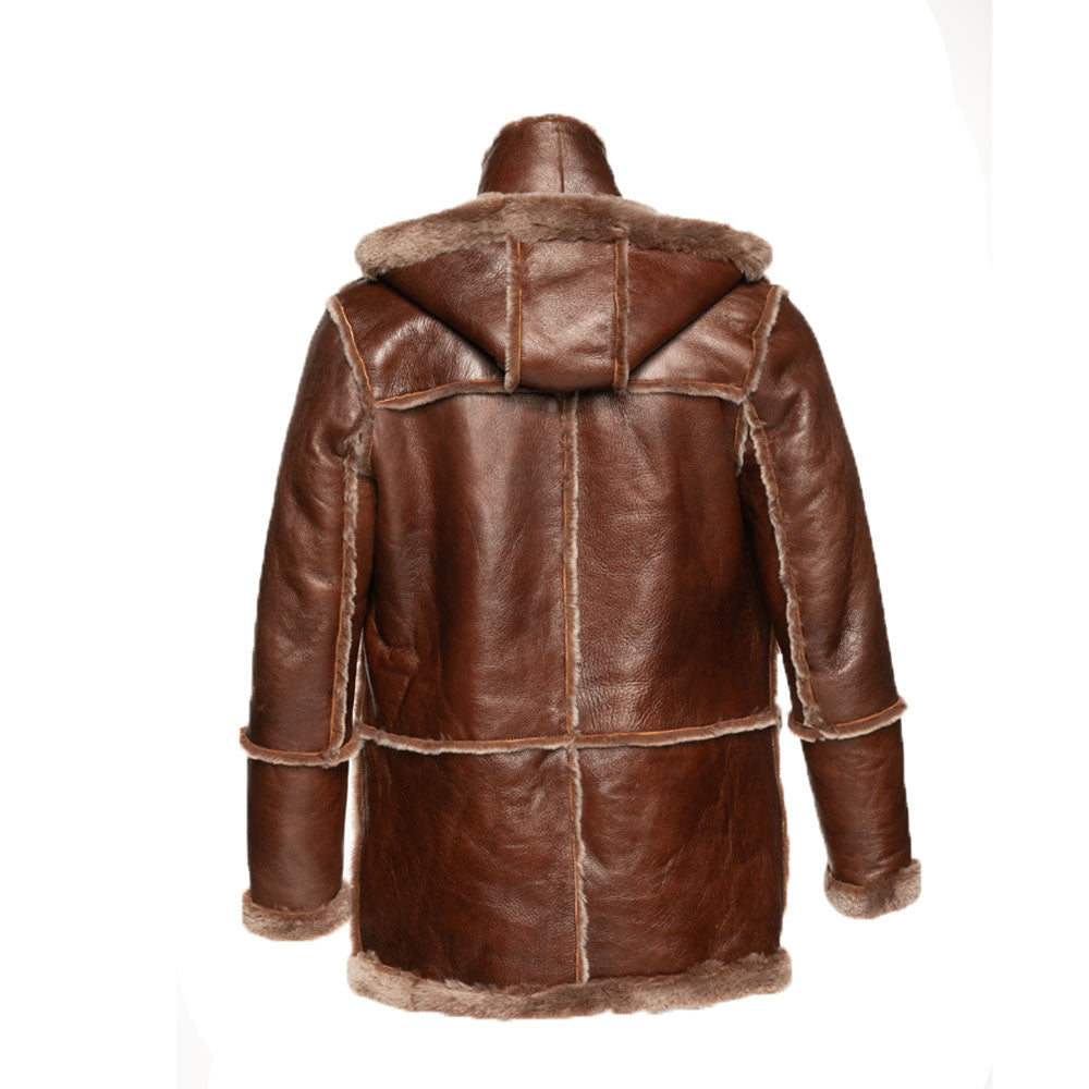 Eamon Brown duffle shearling jacket