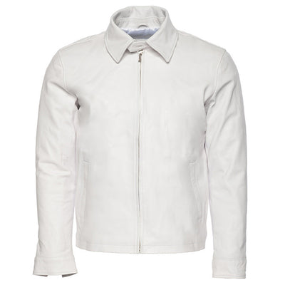Pierre White leather jacket