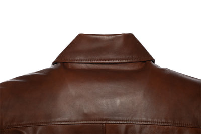 Kai Classic two tone brown leather jacket