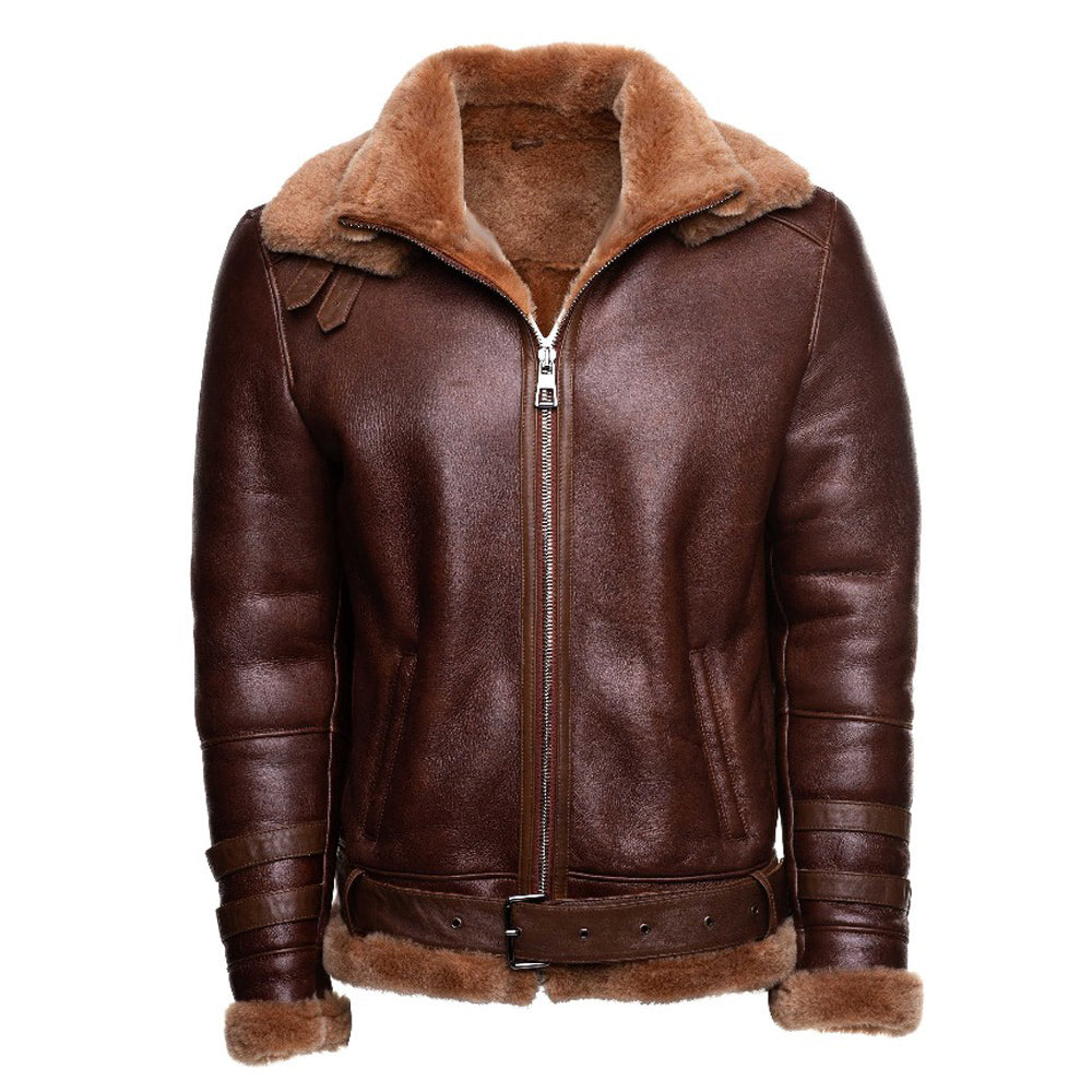 Faux Leather Bomber Jacket Brown Leather Hooded Jacket Bomber