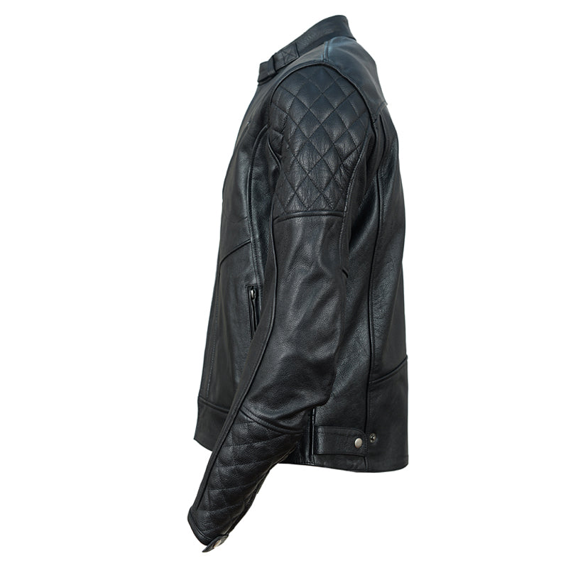Connor's Speedster  Cafe racer motorcycle Jacket with quilted shoulders