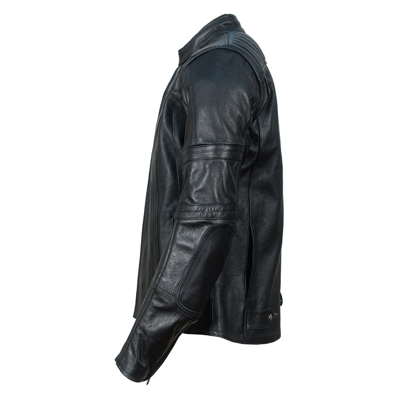 Owen's Streamline Racer armored motorcycle Leather Jacket