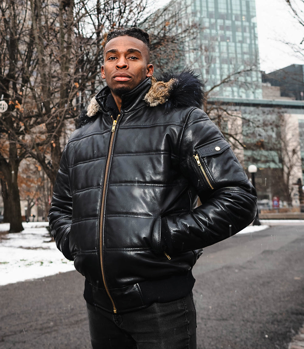 Bomber Jacket With Fur Real Fur Hooded Jacket Bomber Jacket With