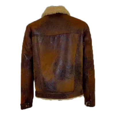 Kevin's Vintage trucker style shearling jacket