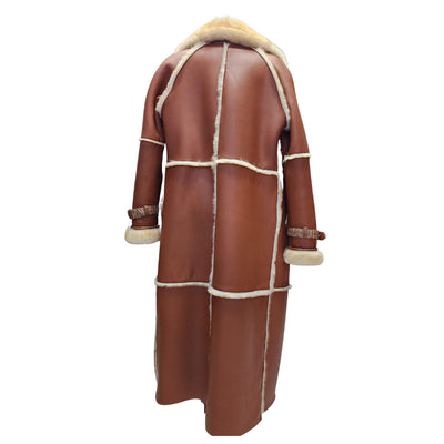 Liliana's Golden Tan Shearling trench coat
