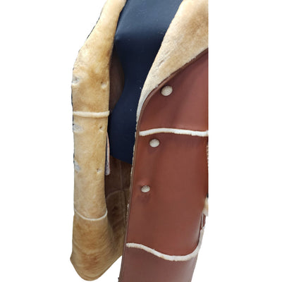 Liliana's Golden Tan Shearling trench coat