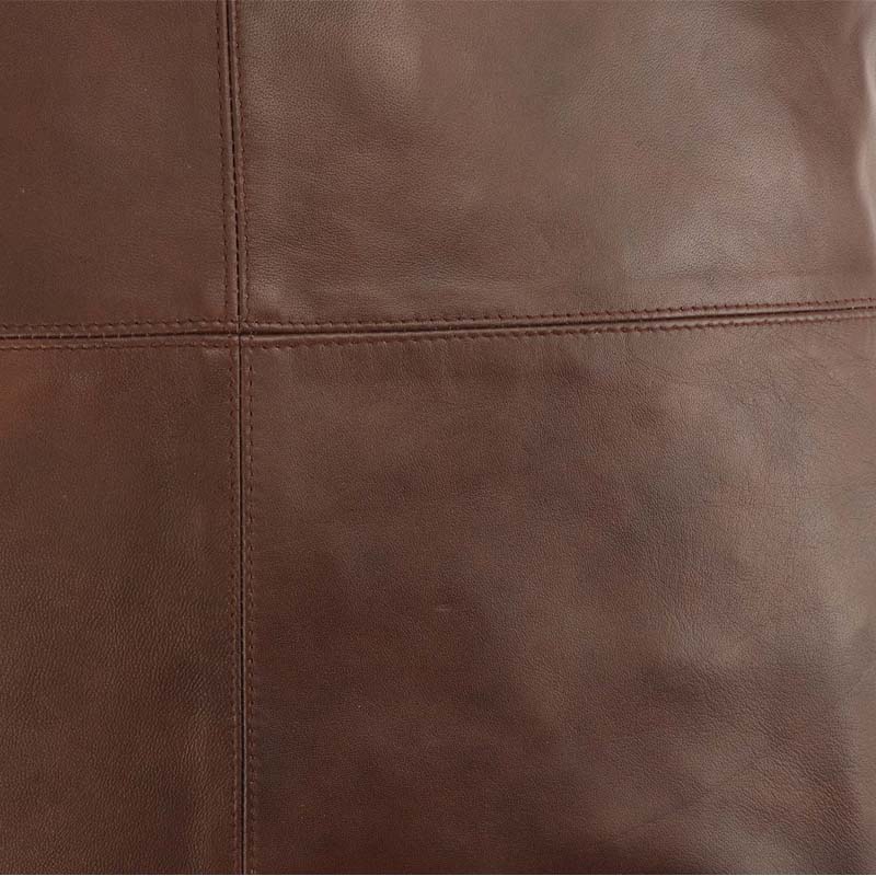 Dark Brown Leather pillow cover