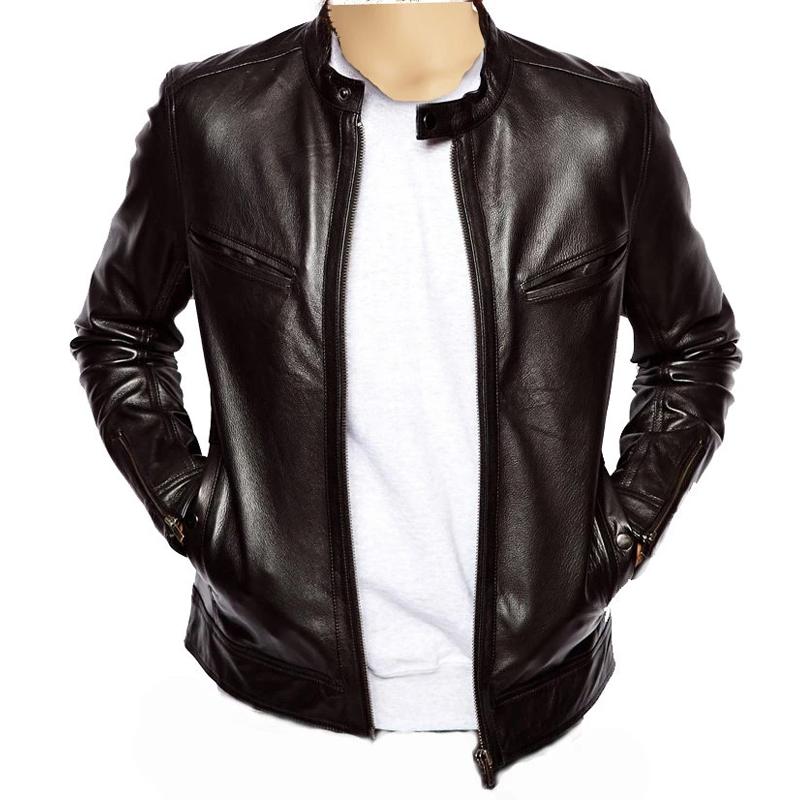 Plain black moto style jacket