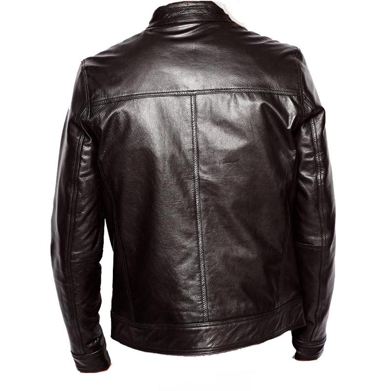 Plain Black Moto Style Jacket, Biker Jacket – Lusso Leather