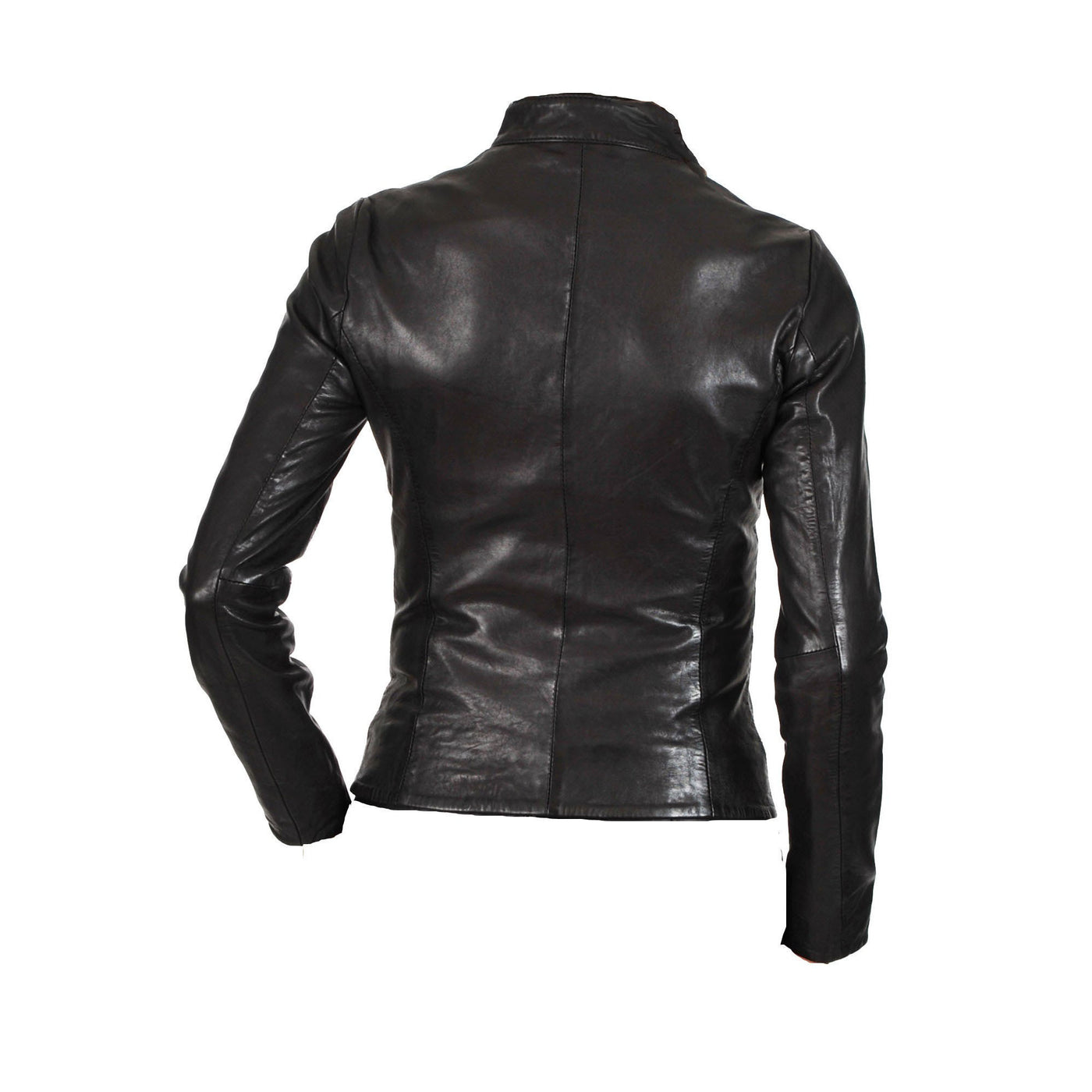 Women's slim fit leather jacket - Lusso Leather - 2