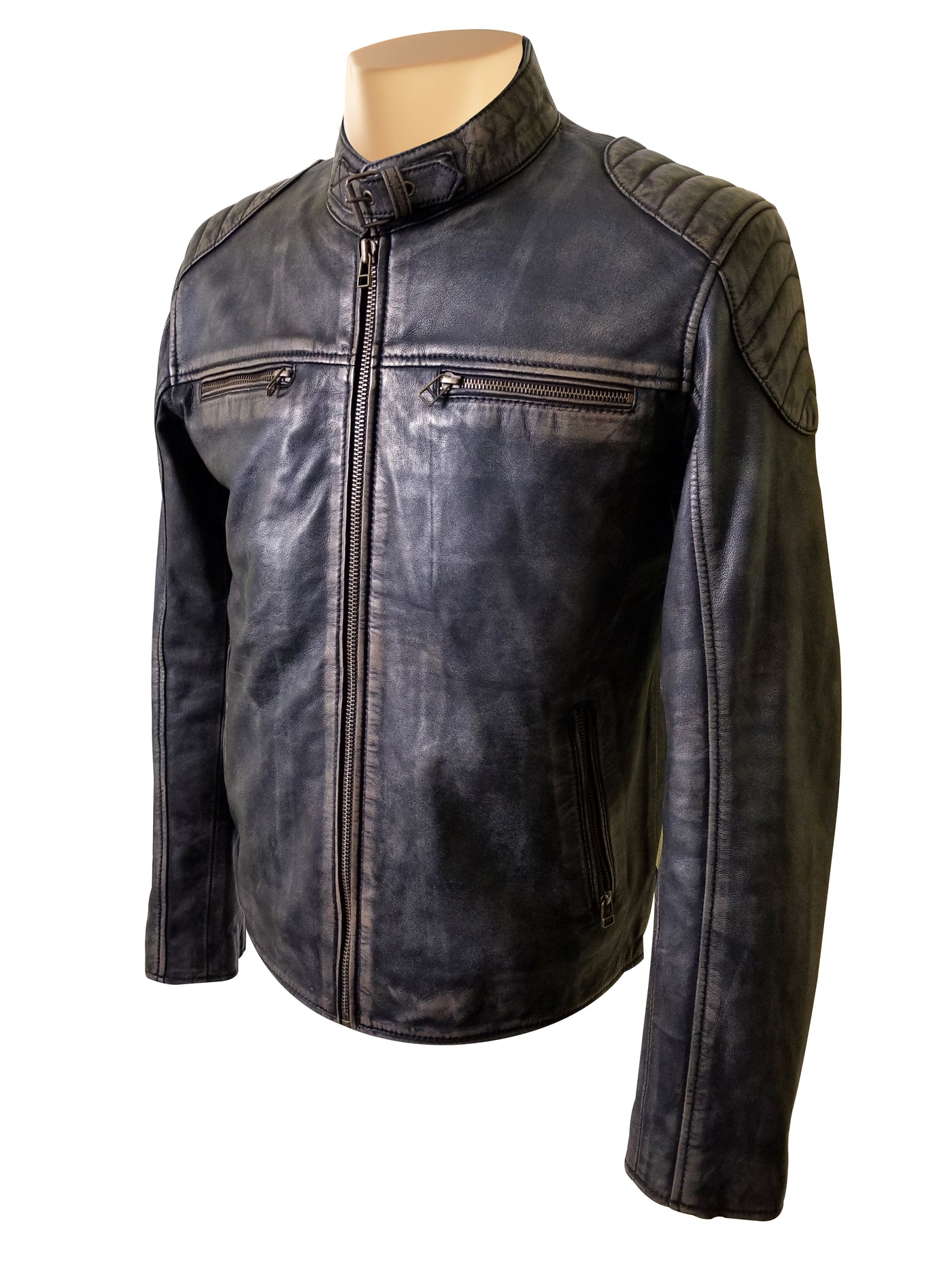 Comfortable Hendrix's Distressed Leather Jacket