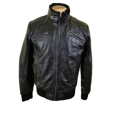 Ribbed Collar and Cuffs Greig's bomber jacket