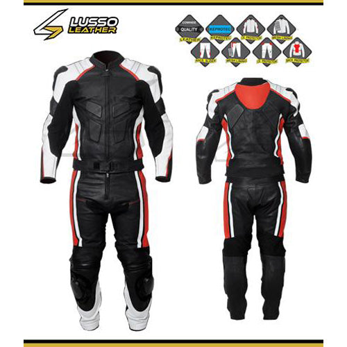 Stylish lightweight Sawyer's motorcycle leather suit