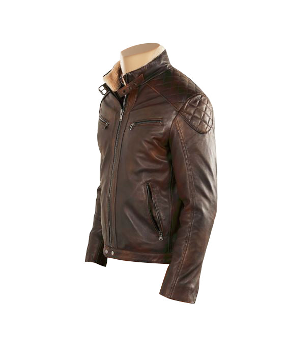 Comfortable Pure Leather Desert leather jacket 