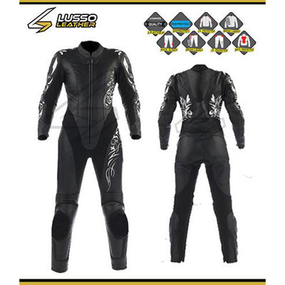 Fashionable and Designer Keeleys Black Motorcycle Leather Suit 