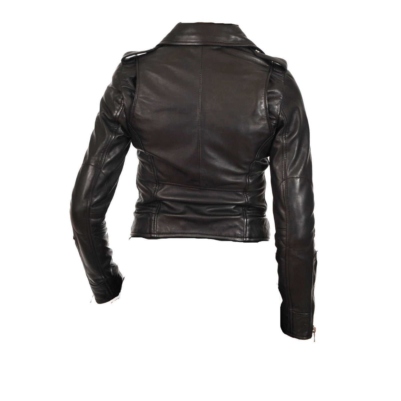 Women's double breasted leather jacket - Lusso Leather - 2