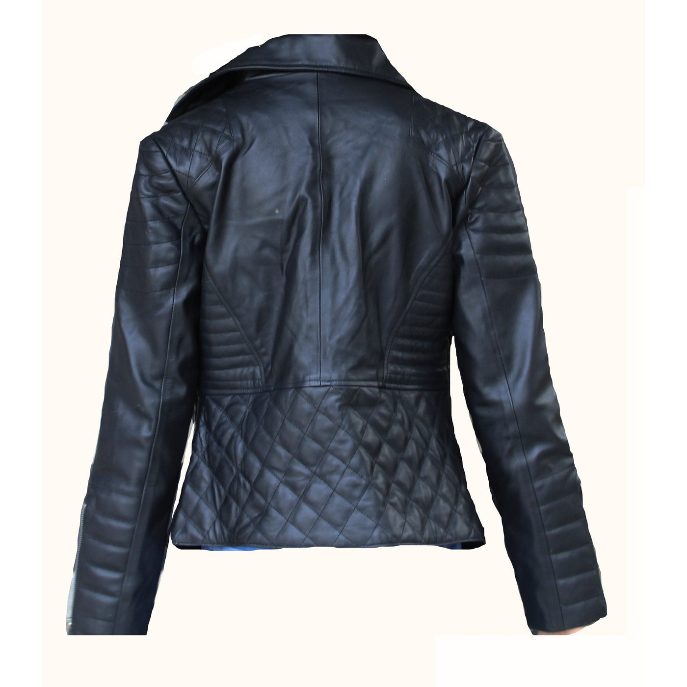 Women's jacket with quilted patterns - Lusso Leather - 2