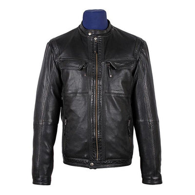 Men's Bonito Black Leather Jacket
