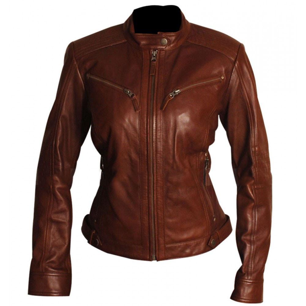 Classic Cafe Racer Jacket for Women
