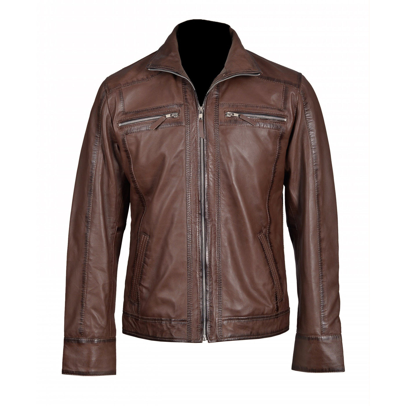 lightweight Thatchers Leather jacket hand waxed
