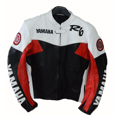 Comfortable Armor Protection Red and white Yamaha r6 motorcycle jacket