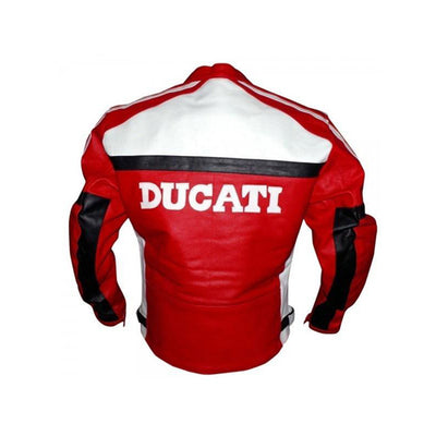 Stylish Armor protection Red Ducati motorcycle jacket