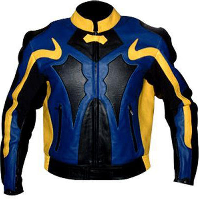 Armor Protection Yellow and blue motorcycle jacket