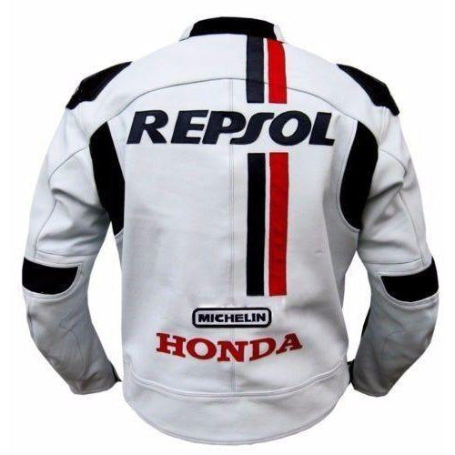 Armor Protection White Honda Repsol motorcycle jacket