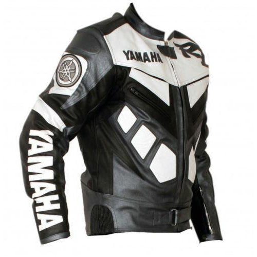Safe and Waterproof Black and white Yamaha R1 Motorcycle Jacket