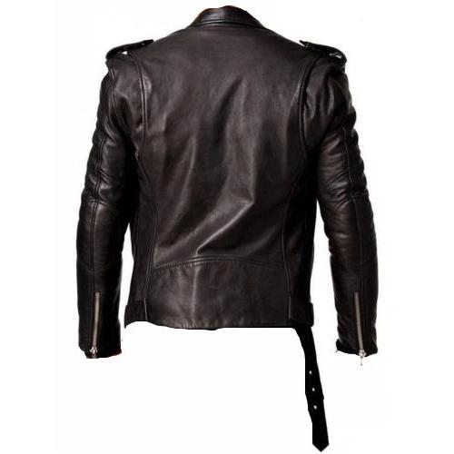 CLEARANCE PRE MADE Slim fit Biker Leather Jacket