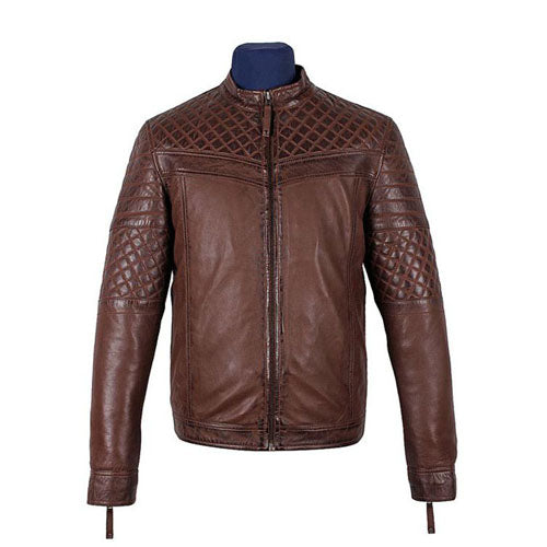 Comfortable Tawton Brown Leather Jacket