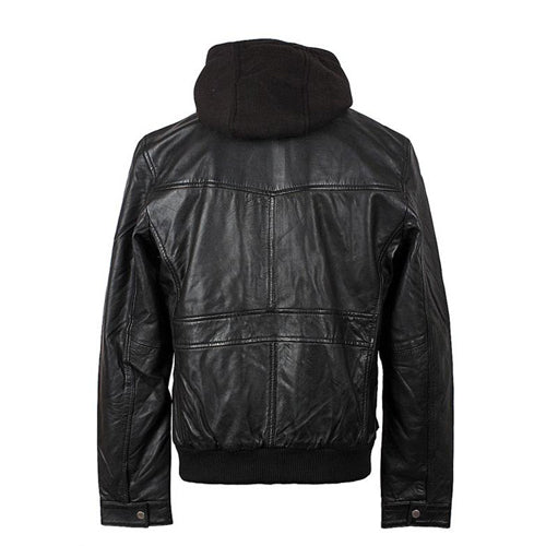 Stylish Black Leather Jacket for Men