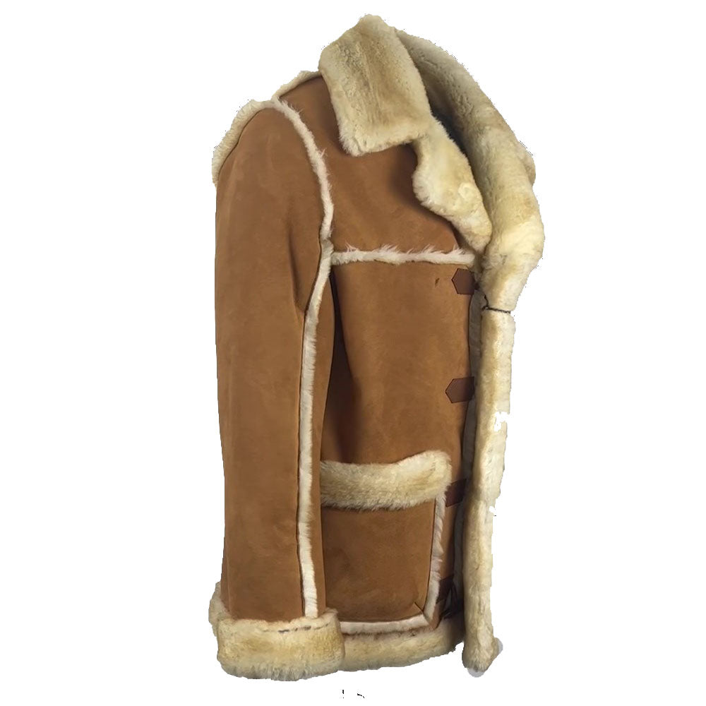 Roddy Piper Western Style Shearling Jacket