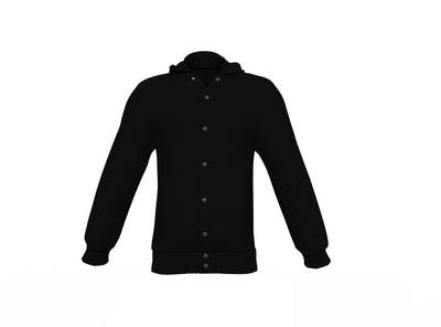 Look sporty Black Sleeves Black Varsity Letterman Jacket 