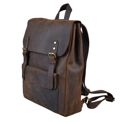 Cortez's Oiled Cowhide Leather Backpack