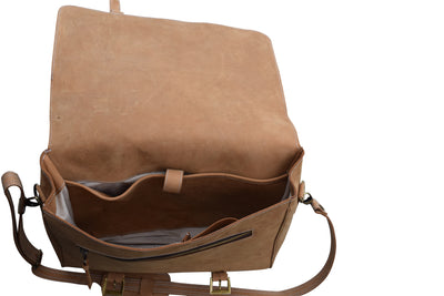 Modern Man Sueded Leather Satchel Handbags