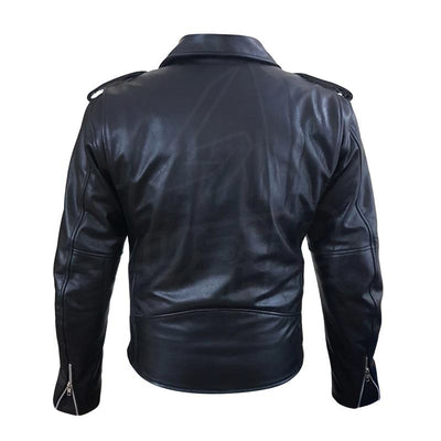 Biker Style Classic Heavy Leather Jacket