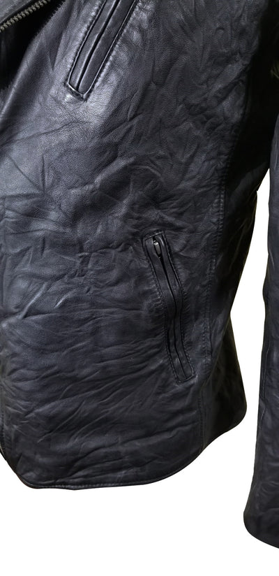 Wrinkled Leather Jacket
