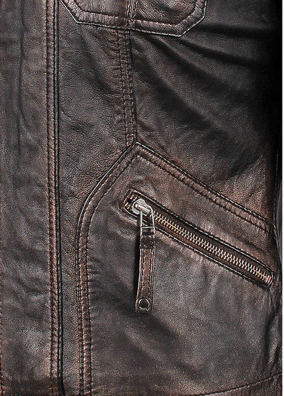 Black Leather Joliet Jacket for Women