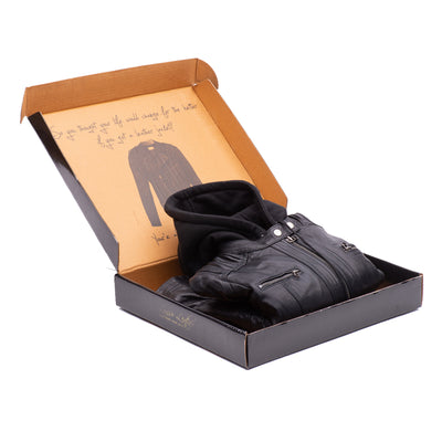 Personalized Gift of Warmth with Custom Tailored Leather Jacket